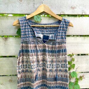 *NWT* W's Lucky Brand Boho Print Sleeveless Top- LARGE
